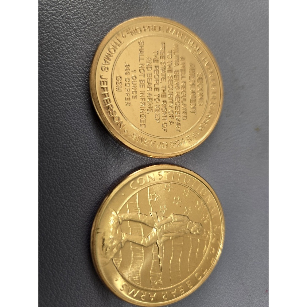 2nd Amendment "RIGHT TO BEAR ARMS"  1 oz. Copper Round‎ coin